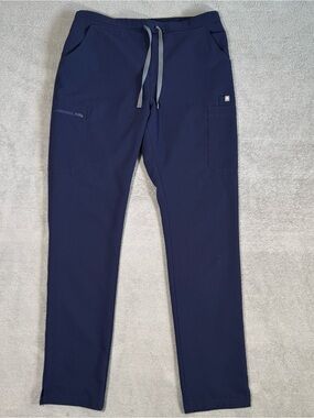FIGS Yola Skinny Scrub Pants Women’s M Tall Navy Blue TW2000T Cargo Nurse Work